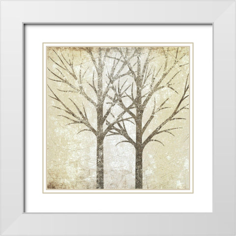 Gilded 2 White Modern Wood Framed Art Print with Double Matting by Allen, Kimberly
