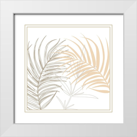 Natural Botanical 1 White Modern Wood Framed Art Print with Double Matting by Allen, Kimberly