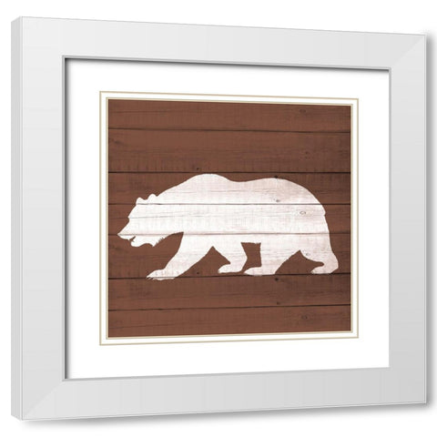 Lake House 2 White Modern Wood Framed Art Print with Double Matting by Allen, Kimberly