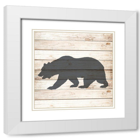 Lake House 2 White Modern Wood Framed Art Print with Double Matting by Allen, Kimberly