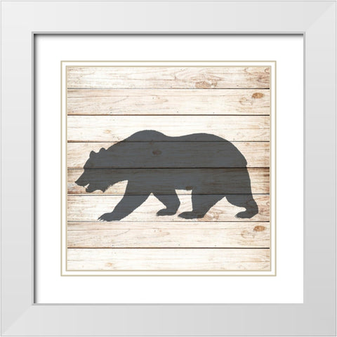 Lake House 2 White Modern Wood Framed Art Print with Double Matting by Allen, Kimberly