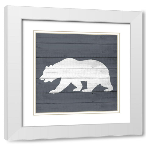 Lake House 2 White Modern Wood Framed Art Print with Double Matting by Allen, Kimberly