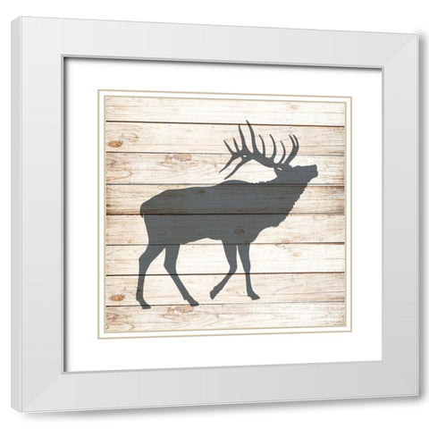 Lake House 3 White Modern Wood Framed Art Print with Double Matting by Allen, Kimberly