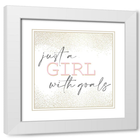Fashionista 2 White Modern Wood Framed Art Print with Double Matting by Allen, Kimberly