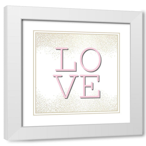 Fashionista 3 White Modern Wood Framed Art Print with Double Matting by Allen, Kimberly