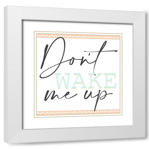 Minty 7 White Modern Wood Framed Art Print with Double Matting by Allen, Kimberly