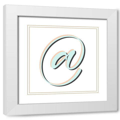 Minty 10 White Modern Wood Framed Art Print with Double Matting by Allen, Kimberly
