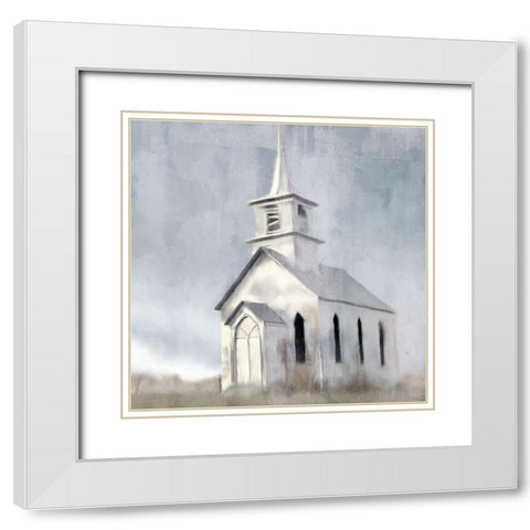 Forgotton White Modern Wood Framed Art Print with Double Matting by Allen, Kimberly