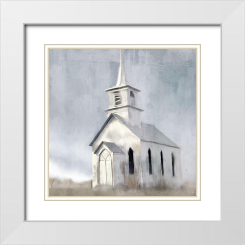 Forgotton White Modern Wood Framed Art Print with Double Matting by Allen, Kimberly