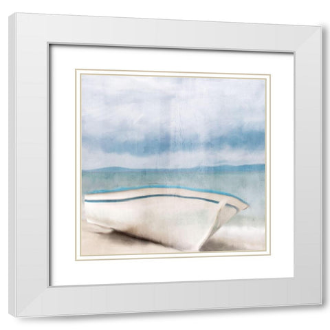 Beached White Modern Wood Framed Art Print with Double Matting by Allen, Kimberly