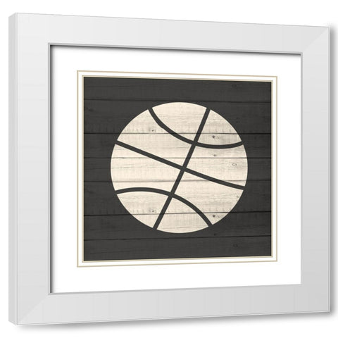 Sports 1 White Modern Wood Framed Art Print with Double Matting by Allen, Kimberly