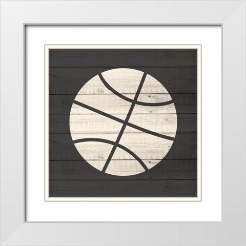 Sports 1 White Modern Wood Framed Art Print with Double Matting by Allen, Kimberly
