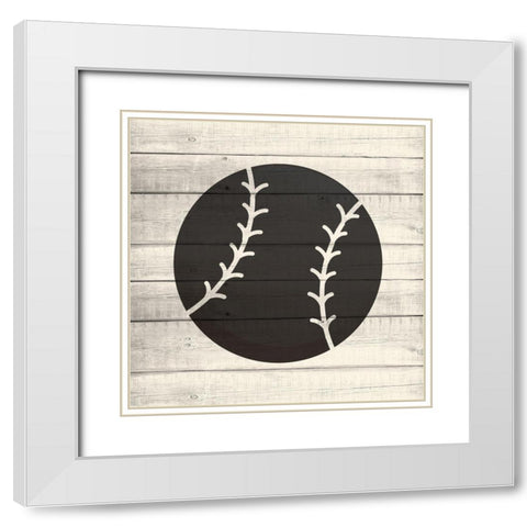 Sports 4 White Modern Wood Framed Art Print with Double Matting by Allen, Kimberly