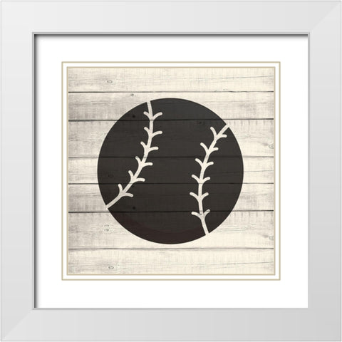 Sports 4 White Modern Wood Framed Art Print with Double Matting by Allen, Kimberly
