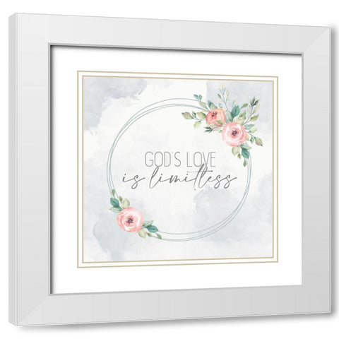 Limitless White Modern Wood Framed Art Print with Double Matting by Allen, Kimberly