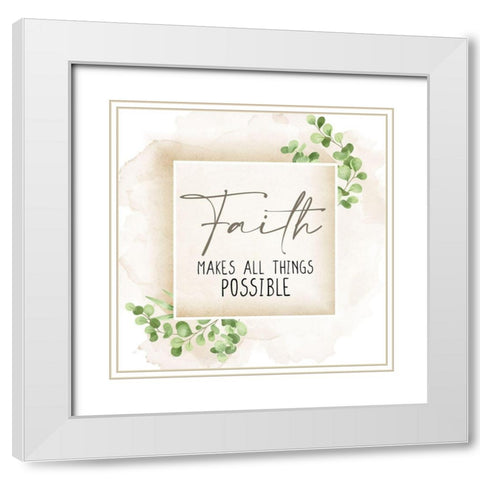 Faith Makes All Things White Modern Wood Framed Art Print with Double Matting by Allen, Kimberly