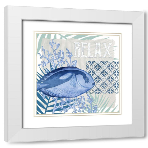 Under the Sea 1 White Modern Wood Framed Art Print with Double Matting by Allen, Kimberly