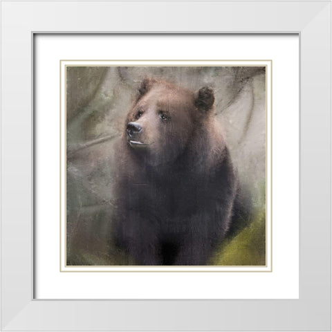 In the Forest White Modern Wood Framed Art Print with Double Matting by Allen, Kimberly