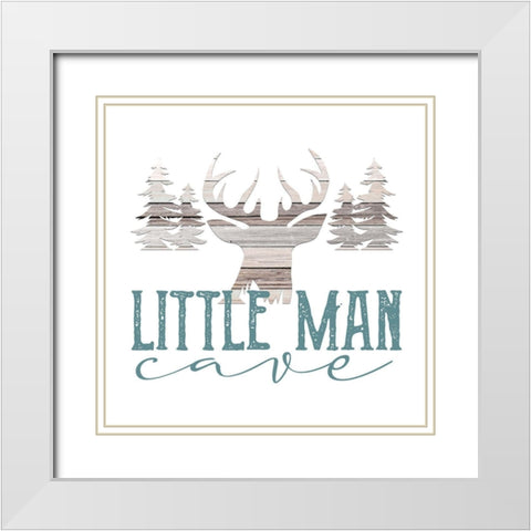 Dream Little Man 2 White Modern Wood Framed Art Print with Double Matting by Allen, Kimberly