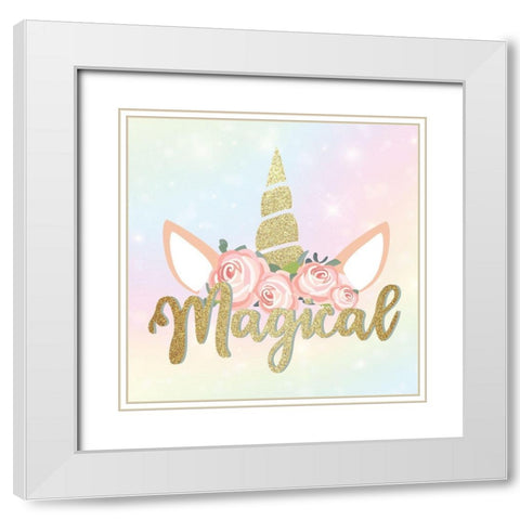 Magical 1 White Modern Wood Framed Art Print with Double Matting by Allen, Kimberly