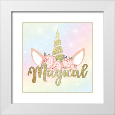 Magical 1 White Modern Wood Framed Art Print with Double Matting by Allen, Kimberly