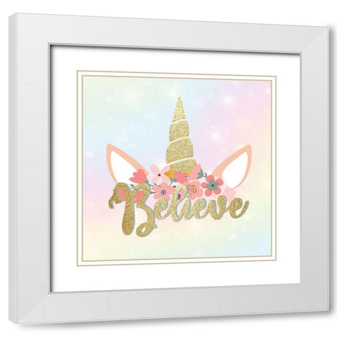 Magical 3 White Modern Wood Framed Art Print with Double Matting by Allen, Kimberly