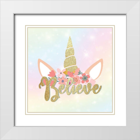 Magical 3 White Modern Wood Framed Art Print with Double Matting by Allen, Kimberly