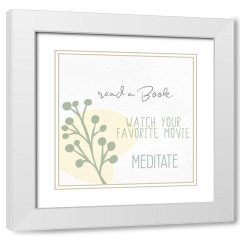 Things To Do 2 White Modern Wood Framed Art Print with Double Matting by Allen, Kimberly