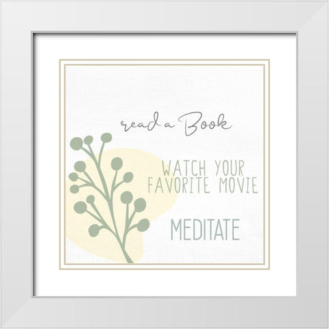 Things To Do 2 White Modern Wood Framed Art Print with Double Matting by Allen, Kimberly