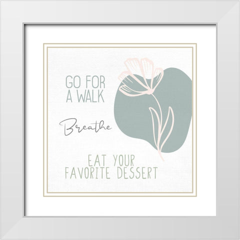 Things To Do 3 White Modern Wood Framed Art Print with Double Matting by Allen, Kimberly