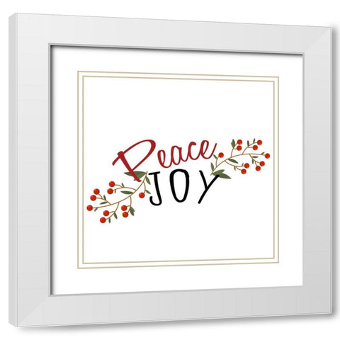 Christmas Presents 3 White Modern Wood Framed Art Print with Double Matting by Allen, Kimberly