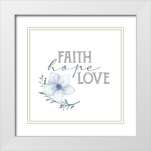 Inspiration 1 White Modern Wood Framed Art Print with Double Matting by Allen, Kimberly