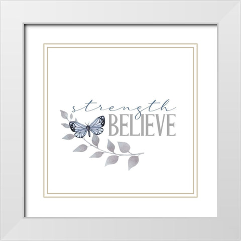 Inspiration 2 White Modern Wood Framed Art Print with Double Matting by Allen, Kimberly