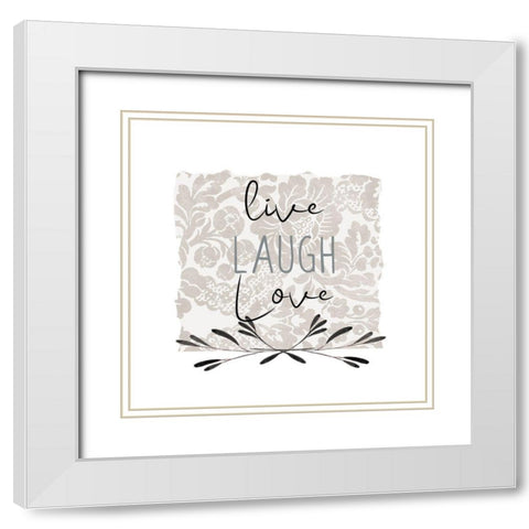 Love Beyond 2 White Modern Wood Framed Art Print with Double Matting by Allen, Kimberly
