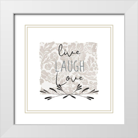 Love Beyond 2 White Modern Wood Framed Art Print with Double Matting by Allen, Kimberly