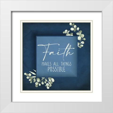 Faith Makes All Things White Modern Wood Framed Art Print with Double Matting by Allen, Kimberly