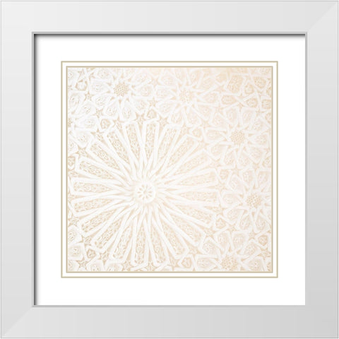 Lace 2 White Modern Wood Framed Art Print with Double Matting by Allen, Kimberly