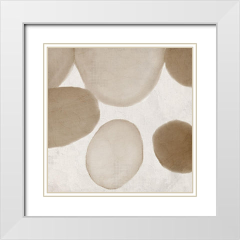Geo Gold 2 White Modern Wood Framed Art Print with Double Matting by Allen, Kimberly