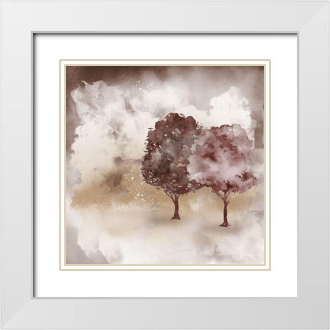 Distance 2 White Modern Wood Framed Art Print with Double Matting by Allen, Kimberly