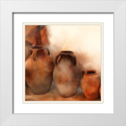 Claymaker White Modern Wood Framed Art Print with Double Matting by Allen, Kimberly