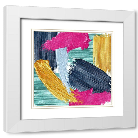 Brushes 2 White Modern Wood Framed Art Print with Double Matting by Allen, Kimberly