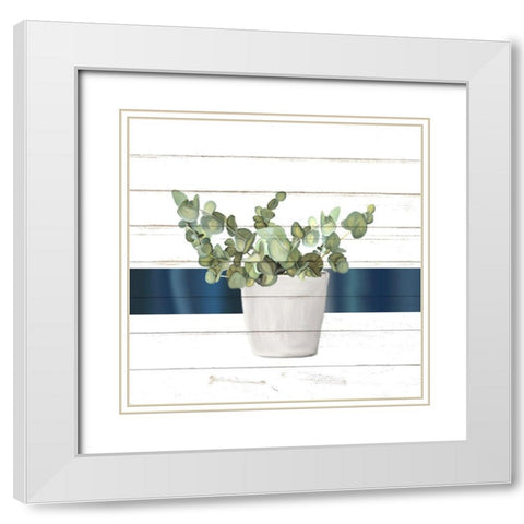 Pots 1 White Modern Wood Framed Art Print with Double Matting by Allen, Kimberly