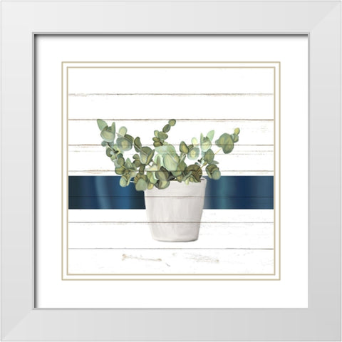 Pots 1 White Modern Wood Framed Art Print with Double Matting by Allen, Kimberly