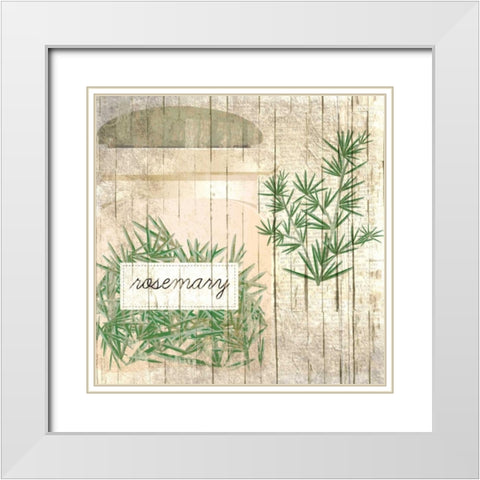 Rosemary White Modern Wood Framed Art Print with Double Matting by Allen, Kimberly