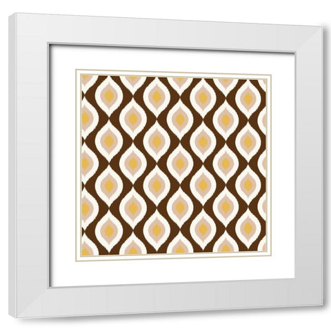 Global Pattern 2 White Modern Wood Framed Art Print with Double Matting by Allen, Kimberly