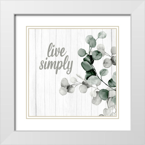 Well and Simply 2 White Modern Wood Framed Art Print with Double Matting by Allen, Kimberly