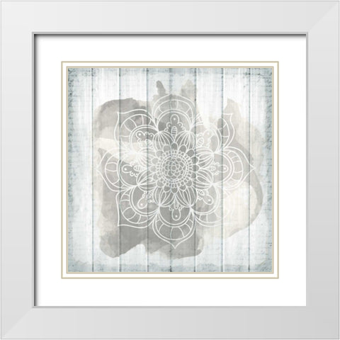 Watercolor 1 White Modern Wood Framed Art Print with Double Matting by Allen, Kimberly