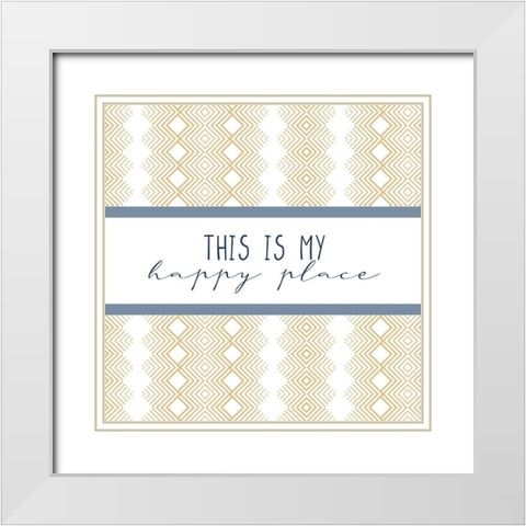 This Is White Modern Wood Framed Art Print with Double Matting by Allen, Kimberly