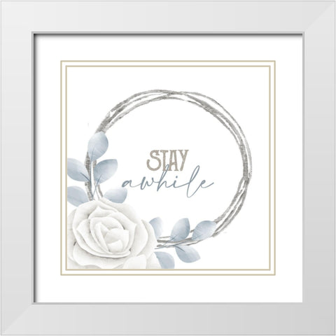 Grateful 5 White Modern Wood Framed Art Print with Double Matting by Allen, Kimberly