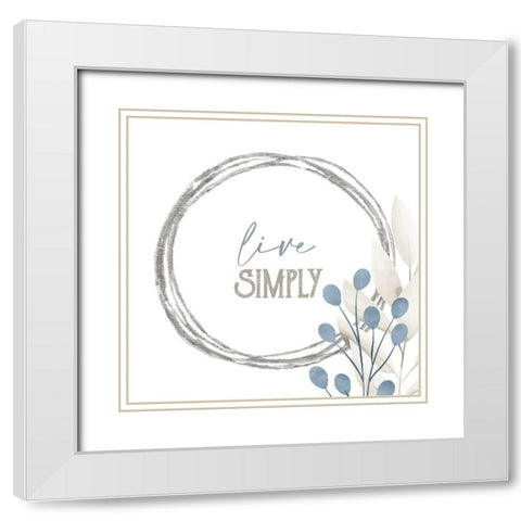 Grateful 6 White Modern Wood Framed Art Print with Double Matting by Allen, Kimberly